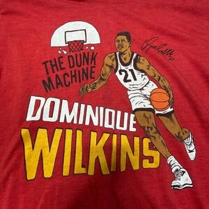 Homage Dominique‎ Wilkins Red T Shirt Mens Large